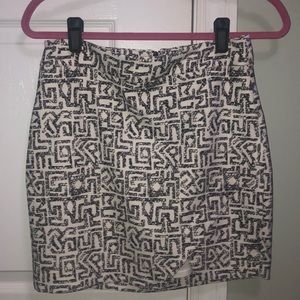 Printed mini skirt